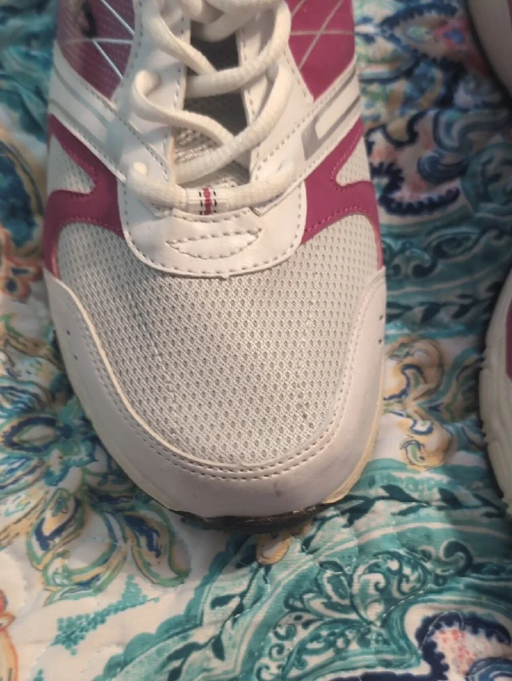 Athletech White and Pink Women's Athletic Sneakers